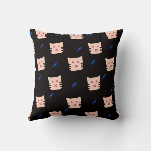 Cute Cat Pattern クッション (裏面)