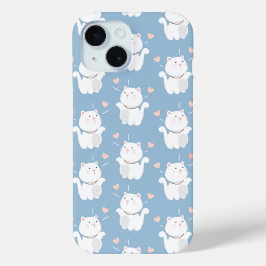 Cute cat pattern design Case-Mate iPhoneケース (裏面)