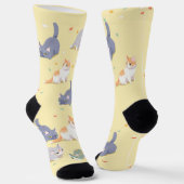 Cute Cat Pattern Socks ソックス (傾斜あり)