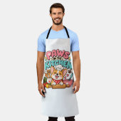 Cute Cat Paws In The Kitchen Cooking Apron エプロン (着用した状態)
