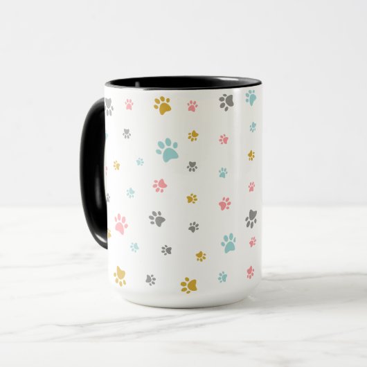 Cute cat Paws Mug マグカップ (正面左)