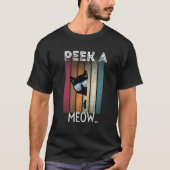 Cute Cat Peek A Meow Tシャツ (正面)