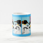 Cute cat penguin birthday party mug コーヒーマグカップ (中央)