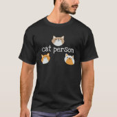 Cute Cat Person   with Kitten Faces Tシャツ (正面)