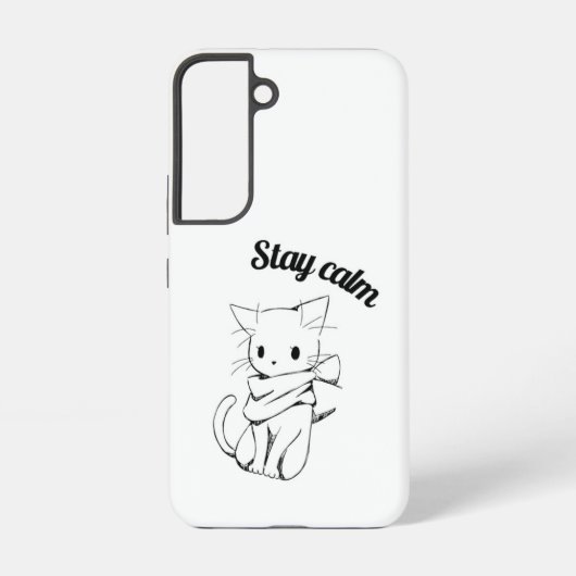 Cute cat phone cover samsung galaxyケース (裏面)