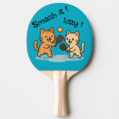 Cute Cat Pickleball Ping Pong Paddle 卓球ラケット (正面)