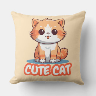 cute cat pillow case クッション