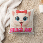 Cute Cat Pillow – Kawaii Kitty Home Decor Design クッション (ブランケット)