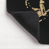 Cute Cat Playing Ice Hockey Lover Player Funny  マウスパッド (コーナー)