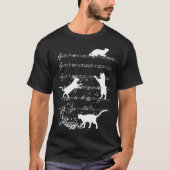 Cute Cat Playing Music Notes Jazz Day  Jazz Musi Tシャツ (正面)