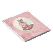 Cute Cat Purrfecting My Mahjong Hands Personalized ノートパッド (アングル)