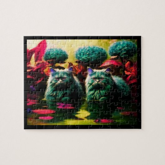 Cute Cat Puzzle for Cat Lovers ジグソーパズル (横)