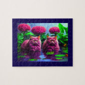 Cute Cat Puzzle for Cat Lovers ジグソーパズル (横)