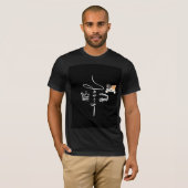 cute cat & religious design t-shirt tシャツ (正面フル)