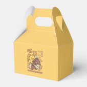 Cute Cat Riding Chocolate Milk Carton Kawaii Art フェイバーボックス (裏面サイド)
