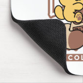 Cute Cat Riding Chocolate Milk Carton Kawaii Art マウスパッド (コーナー)