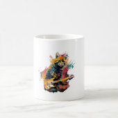 cute cat rocks tar design コーヒーマグカップ (中央)