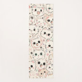 Cute Cat simple pet kitten Pattern Party ヨガマット (正面)