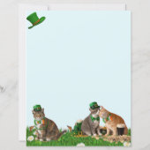 Cute Cat St Patrick's Day Stationery (裏面)