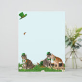 Cute Cat St Patrick's Day Stationery (スタンド正面)