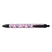 Cute Cat Stationery Kawaii Cat Design Adorable  黒ボールペン (裏面)