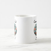  Cute Cat Sunglasses Personalize コーヒーマグカップ (中央)