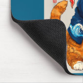 Cute Cat Sushi Japanese Food Anime Graphic Tees Me マウスパッド (コーナー)