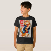 Cute Cat Sushi Japanese Food Anime Graphic Tees Me Tシャツ (正面フル)