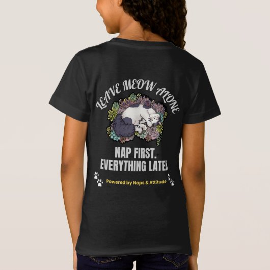 Cute Cat Tシャツ (裏面)