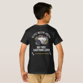 Cute Cat Tシャツ (裏面フル)