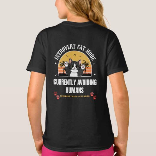 Cute Cat Tシャツ (裏面)