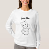 Cute Cat  Tシャツ (正面)