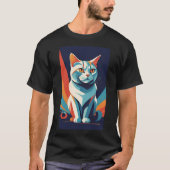 Cute cat T-shirt design  Tシャツ (正面)