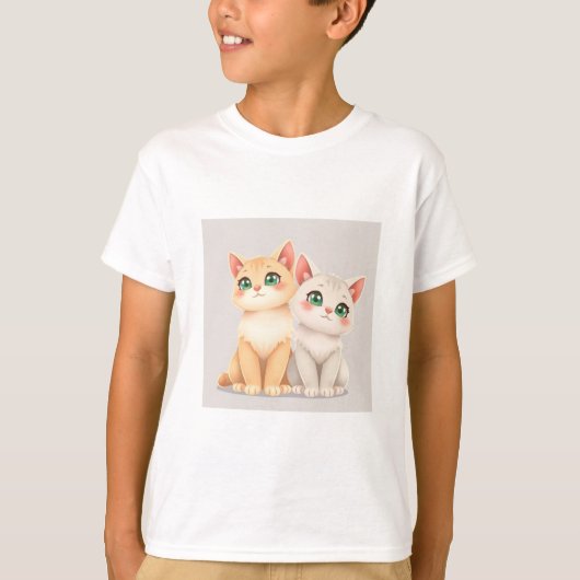 Cute Cat T-Shirt Tシャツ (正面)