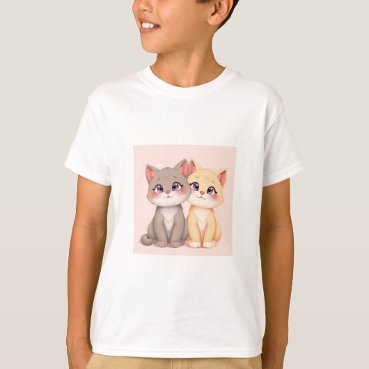 Cute Cat T-Shirt Tシャツ (正面)