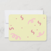 Cute Cat Thank You Birthday Party サンキューカード (裏面)