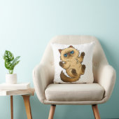 Cute Cat Throw Pillow クッション (椅子)