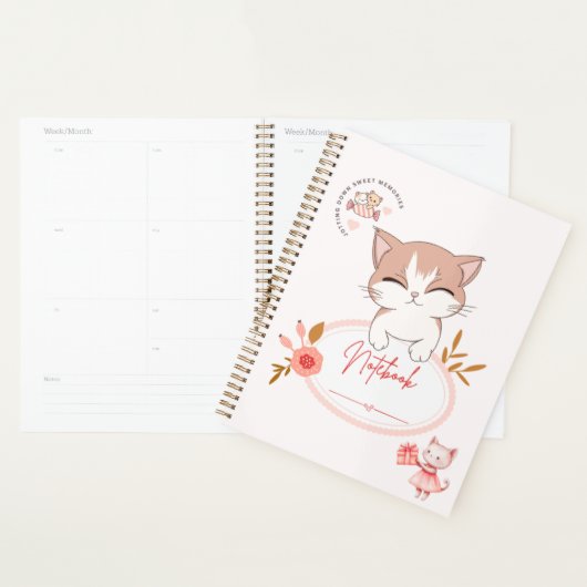 Cute cat to do with note books プランナー手帳 (ディスプレー)