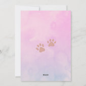 Cute Cat Valentine Card I Love You Meow & Forever シーズンカード (裏面)