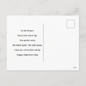 Cute Cat Valentine's Day Greeting  シーズンポストカード (裏面)