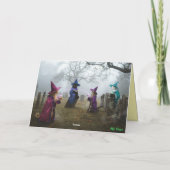Cute Cat Witch Halloween Card シーズンカード (裏面)
