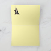 Cute Cat Witch Halloween Card シーズンカード (内部)