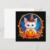Cute Cat Witch Pumpkin (正面/裏面)