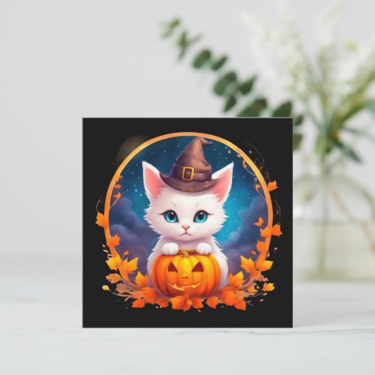 Cute Cat Witch Pumpkin (スタンド正面)