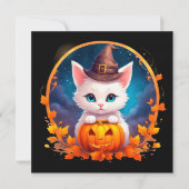 Cute Cat Witch Pumpkin (正面)
