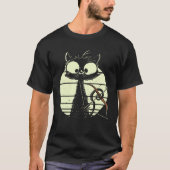 Cute Cat With Bow And Arrow Archer Cat Tシャツ (正面)