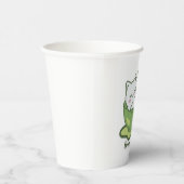  Cute cat with matcha drink 紙コップ (右)