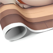 Cute Cat With Sunglasses Cat Playing Bowling For m ラッピングペーパー (ロールコーナー)