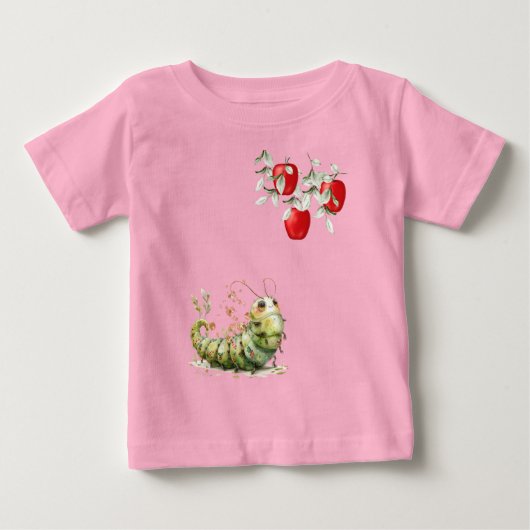 Cute Caterpillar ベビーTシャツ (正面)