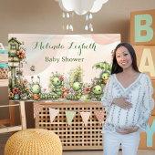 Cute Caterpillar Garden Baby Shower Party 横断幕